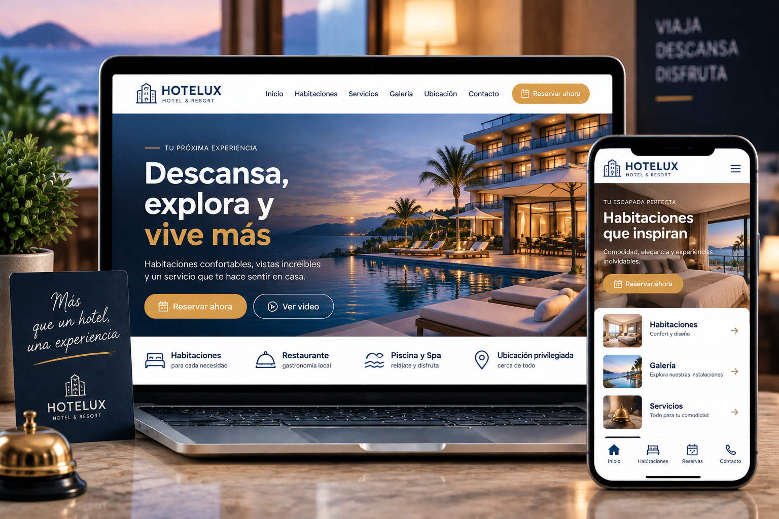Página web para hoteles